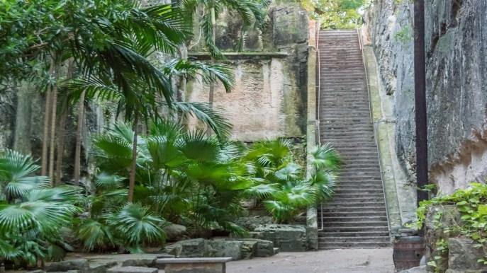 Die Treppe der Königin, die Treppe zu Ehren von Königin Victoria in Nassau